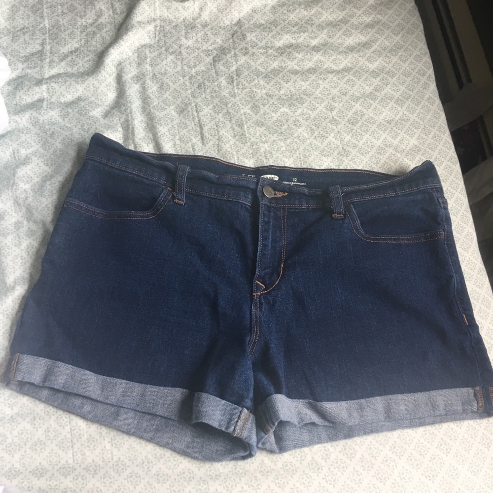Mid Rise Jean Shorts